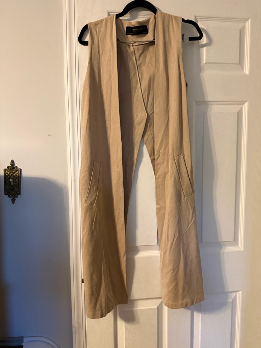 Zara Beige Long Vest Pants